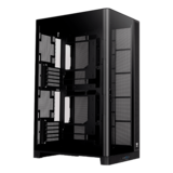 N/A - CAPO X, Tempered Glass, No PSU, ATX, Black, Dual System Case