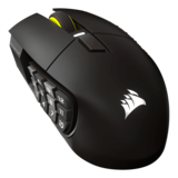Mouse - SCIMITAR ELITE WIRELESS SE MMO, 33000-dpi, Wired/Bluetooth/Wireless, Gun Metal, Optical Gaming Mouse