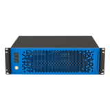 Server Chassis - CX3151x-B, 15" 3U Rackmount Chassis, SFX-L PSU Support, w/ PCIe 5.0 riser, 240mm AIO Support, 2x 3.5", 4x 2.5", Cobalt Blue