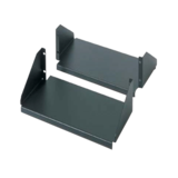 N/A - Double Sided Fixed Shelf for 2-Post Rack, 250lbs, Black