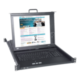 N/A - RACKMUX® Rackmount SUN USB KVM Console Drawer 1RU, Trackball Mouse, 17" LCD, Numeric Keypad
