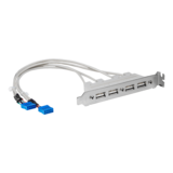 N/A - 4 Port USB-A Female Slot Plate Adapter