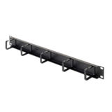 N/A - 1U Cable Management Panel, 19", 5 Rings
