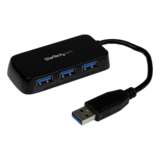 USB Hub - 4 Port SuperSpeed Mini USB 3.0 Hub, 5Gbps, Black - TAA Compliant