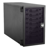 N/A - EAGE8402TG-ES, 8x 2.5" Hotswap Bays, 150W PSU, Black, Storage Tower