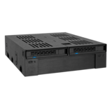 N/A - MB322SP-B, 1x 5.25" to 1x 3.5"/ 2 x 2.5", SAS/SATA 6Gb/s, SSD/HDD, Black Hot Swap Module