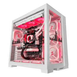 Gaming Desktop - AMD Ryzen™ 9000 Series Processors, X870 Chipset, Heartbeat Gaming PC White