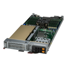 Blade Module - Supermicro SBI-611E-5T2N, 4th/5th Gen. Xeon® Scalable Processors, NVMe/SATA, Blade Module