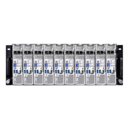 4U Rack Server - ASRock 4U18N-AM5/2T, Eighteen AMD EPYC™ 4005/4004 / Ryzen™ 9000/8000/7000 Series Processors, NVMe, 18-Node, 4U Rackmount Server Computer