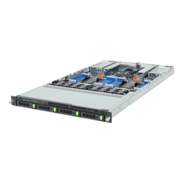 1U Rack Server - GIGABYTE R184-A90 (rev. AAJ1), Dual Intel® Xeon® 6 Processors, NVMe/SATA/SAS, 1U Rackmount Server Computer