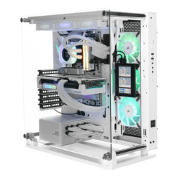 Gaming Desktop - White Custom Gaming PC - AMD Ryzen™ 7 9800X3D, RX 9070 XT, 32GB DDR5, 5TB M.2 SSD