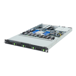 1U Rack Server - GIGABYTE R163-Z34-AAH1, AMD EPYC™ 9005/9004 Series Processors, NVMe/SATA/SAS, 1U Rackmount Server Computer