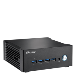 Slim Desktop PC - Shuttle Nano NA10H, Powered by AMD Ryzen™ 8040 APU, Semi-ruggedized Computer