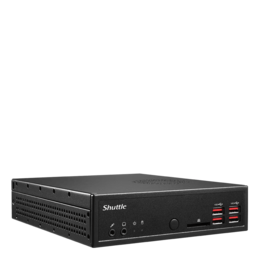 Slim Desktop PC - Shuttle XPC Slim DH32UE, Intel® Pentium® Gold 7505, Custom Semi-ruggedized Quad HDMI Computer