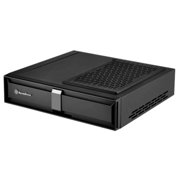 Milo ML08B, No PSU, Mini-ITX, Black, Slim HTPC Case