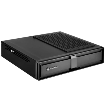 Milo ML08B, No PSU, Mini-ITX, Black, Slim HTPC Case