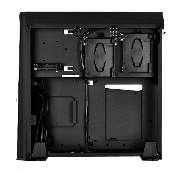 RAVEN RVZ02B-W, No PSU, Mini-ITX, Black/White, Slim HTPC Case