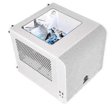 Core V1 Snow, No PSU, Mini-ITX, White, Mini Cube Case