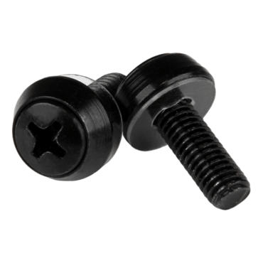 CABSCRWSM62B, M6 x 12mm - Mounting Screws - 100 Pack, Black