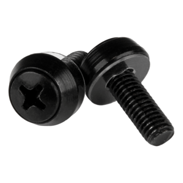 CABSCREWSM6B, M6 x 12mm - Mounting Screws - 50 Pack, Black