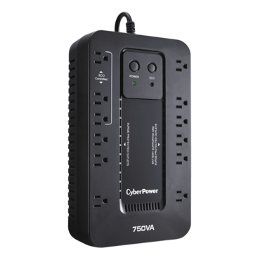 EC750GTAA, 750 VA/450 W, Simulated Sine Wave, Tower UPS - TAA Compliant