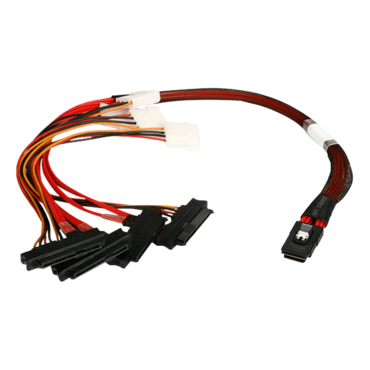 K-SF87X82-50 miniSAS SFF-8087 to 4x SFF-8482 50 cm Cable