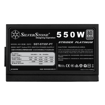 ST55F-PT, 80 PLUS Platinum 550W, Fully Modular, ATX Power Supply