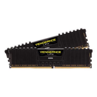 32GB Kit (2 x 16GB) VENGEANCE® LPX DDR4 2400MHz, CL16, Black, DIMM Memory