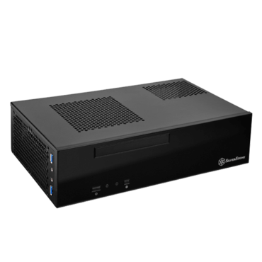 Milo ML09B, No PSU, Mini-ITX, Black, Slim HTPC Case