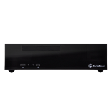 Milo ML09B, No PSU, Mini-ITX, Black, Slim HTPC Case