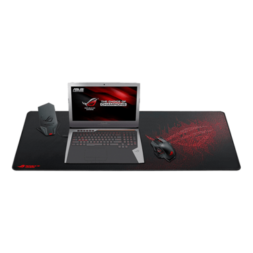 ROG Sheath, Non-slip ROG red rubber base, Black/Red, Gaming Mouse Mat