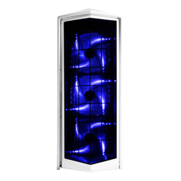 Primera PM01, w/ Window, No PSU, ATX, White, Mid Tower Case