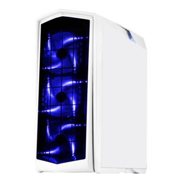 Primera PM01, w/ Window, No PSU, ATX, White, Mid Tower Case