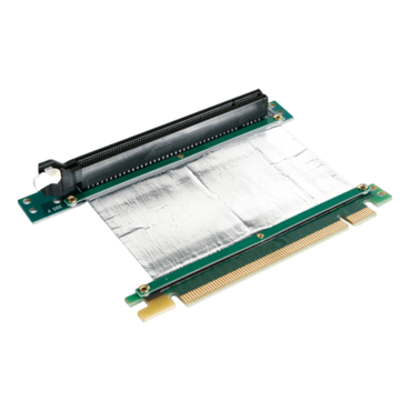 DD-766R-C5-02, PCIe x16 to PCIe x16 Reversed Riser Card with 5cm Ribbon Cable