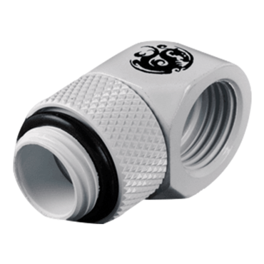 G 1/4&quot; Deluxe White Rotary 90 Degree IG 1/4&quot; Adapter