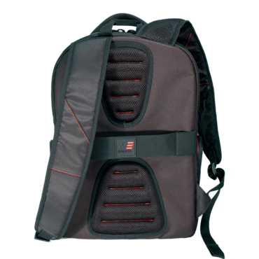 Professional 17&quot;, Ballistic Nylon, Black-Red, Backpack