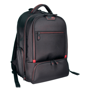 Professional 17&quot;, Ballistic Nylon, Black-Red, Backpack