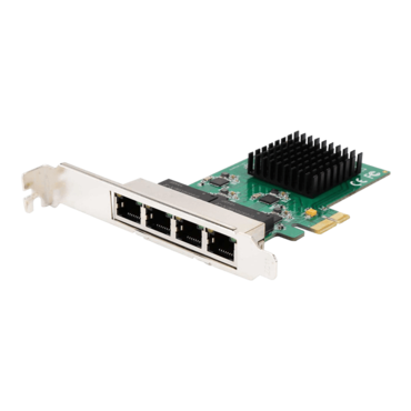 SI-PEX24042, 1Gbps, 4xRJ45, PCIe Network Adapter
