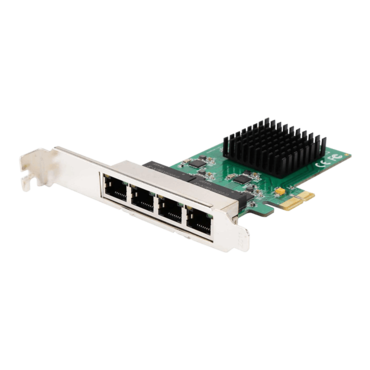 SI-PEX24042, 1Gbps, 4xRJ45, PCIe Network Adapter