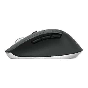M720 Triathlon, 1000-dpi, Wireless/Bluetooth, Black, Optical Ergonomic Mouse