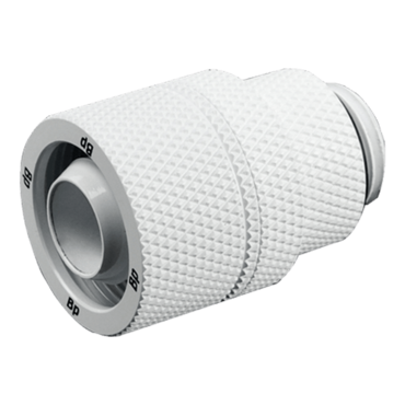 G1/4&quot; Deluxe White Rotary Compression Fitting CC5 Ultimate For ID 1/2&quot; OD 3/4&quot; Tube