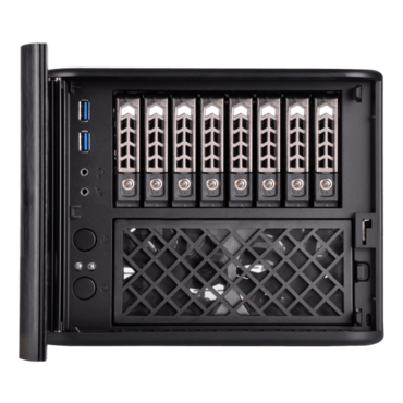 CS280, No PSU, Mini-ITX, Black, Mini Cube Case