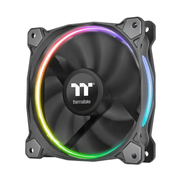 Riing 14 RGB Radiator Fan TT Premium Edition 140mm w/ RGB LEDs, 1400 RPM, 73.91 CFM, 29.4 dBA, Cooling Fan