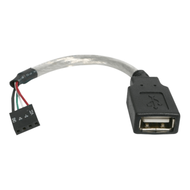 USB A Female to USB Motherboard 4-Pin Header F/F Cable Adapter