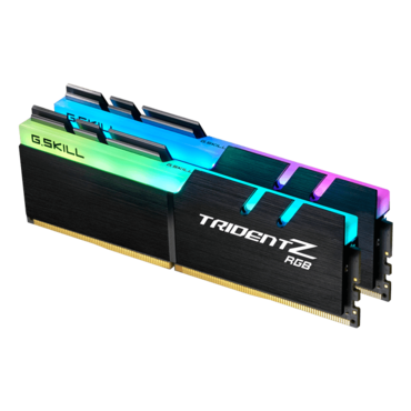16GB Kit (2 x 8GB) Trident Z RGB DDR4 3200MHz, CL16, Black, RGB LED, DIMM Memory