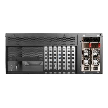 DN-400-55R8P, 4x 5.25" and 6x 3.5" Drive Bays, 550W Rdt PSU, ATX, Black, 4U Chassis