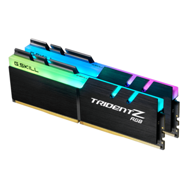 16GB Kit (2 x 8GB) Trident Z RGB DDR4 3200MHz, CL14, Black, RGB LED, DIMM Memory