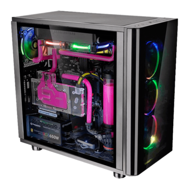View 31 TG RGB, Tempered Glass, No PSU, ATX, Black, Mid Tower Case