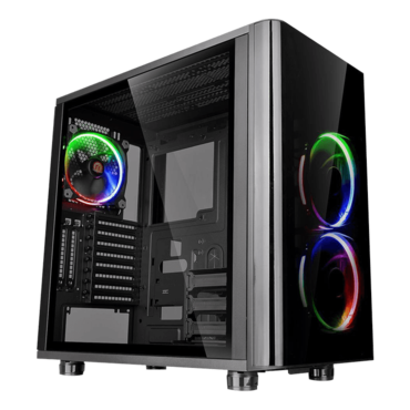 View 31 TG RGB, Tempered Glass, No PSU, ATX, Black, Mid Tower Case