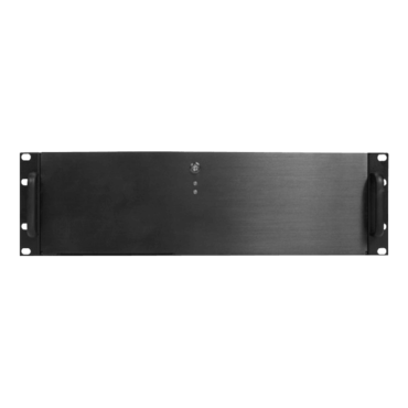 DN-300, 3x 5.25" and 4x 3.5" Drive Bays, No PSU, microATX, Black, 3U Chassis